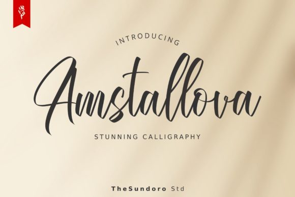 Amstallova: A Flowing Script Font for Editorial Design