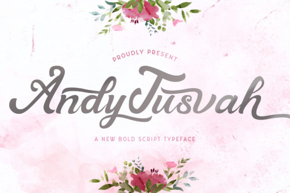 Andy Tusvah Font: Elevating Brand Identity with Elegant Script