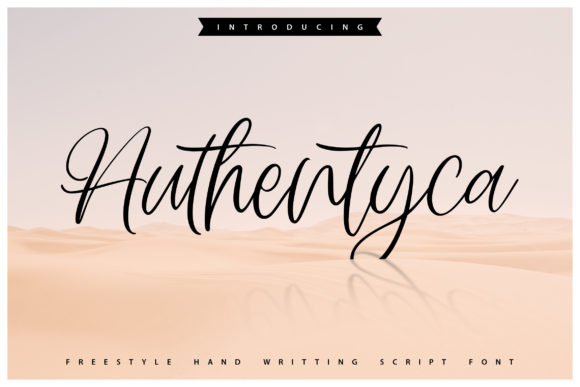 Authentyca: A Flowing Script Font for Makers