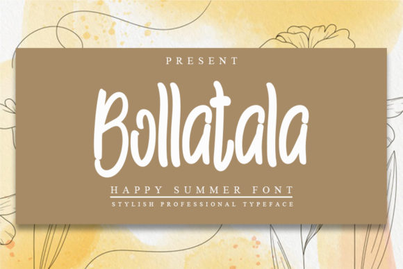 Bollatala: The Handwritten Font for Clear Campaigns