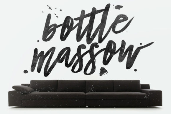 Bottle Massow: The Handwritten Font for Bold Branding