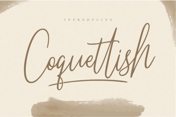Coquettish: A Handwriting Font for Elegant Editorial Design