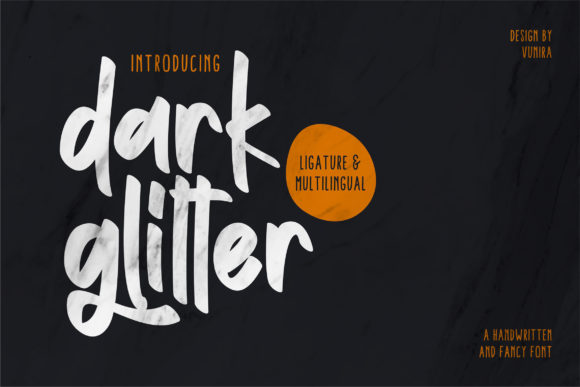 Dark Glitter Font: A Sweet Editorial Typeface
