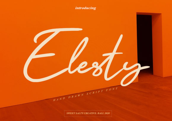 Elesty: A Handwritten Font for Digital Design
