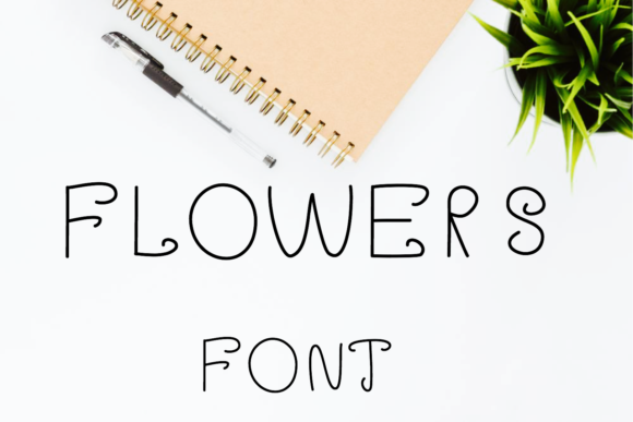 Flowers Font: Elegant Script for Branding