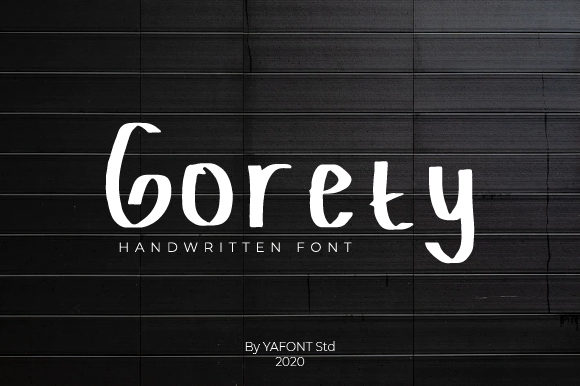 Gorety: A Handwritten Font for Crafters