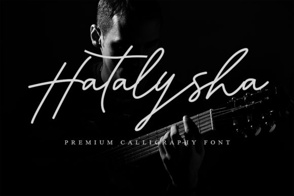 Hatalysha Font: Elegant Script for Handmade Brands