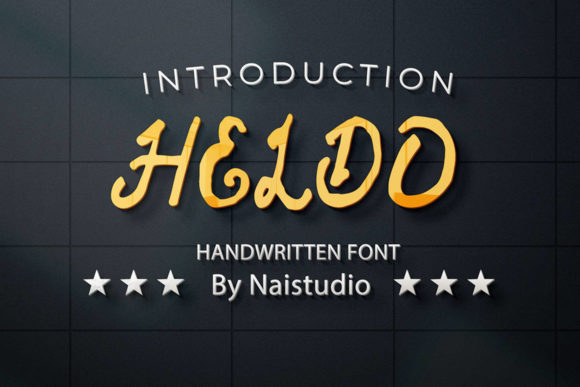 Heldo: A Handwritten Font for Modern Editorial Design