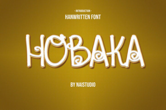 Hobaka: A Handwritten Font for Editorial Design
