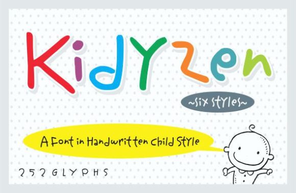 Kidyzen: A Quirky Handwritten Font for Branding