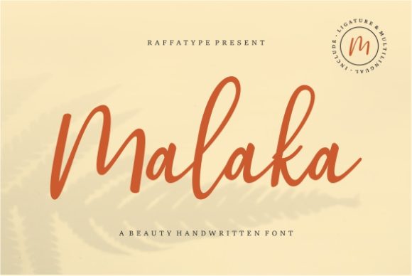 Malaka: The Handwritten Font for Modern Marketers
