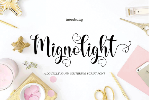 Mignolight: A Premium Script Font for Crafters
