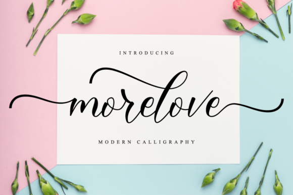 Morelove Font: An Elegant Script for Branding