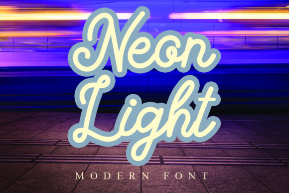 Neon Light Font: A Fresh Script for Modern Brands