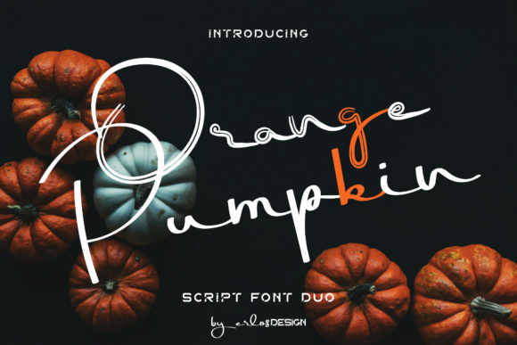 Orange Pumpkin: A Handwritten Font for Warm Branding