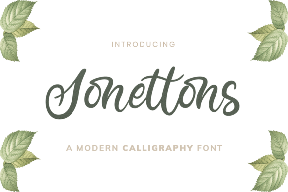 Sonettons: A Handwritten Font for Digital Design