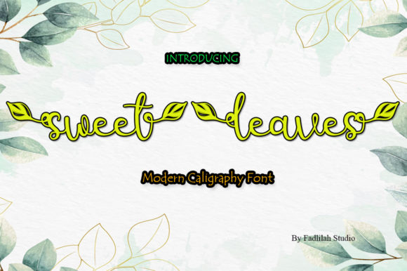 Sweet Leaves: A Graceful Script Font for Editorial Design