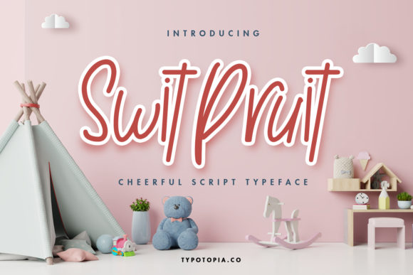 Swit Pruit: A Playful Typeface for Social Campaigns