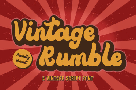 Vintage Rumble: A Handwritten Font for Bold Campaigns