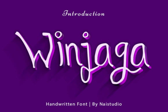 Winjaga: A Joyful Handwritten Font for Editorial Design