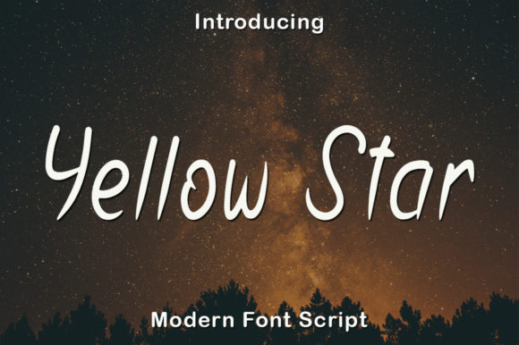 Yellow Star: A Handwritten Font for Web Design